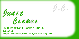 judit csepes business card